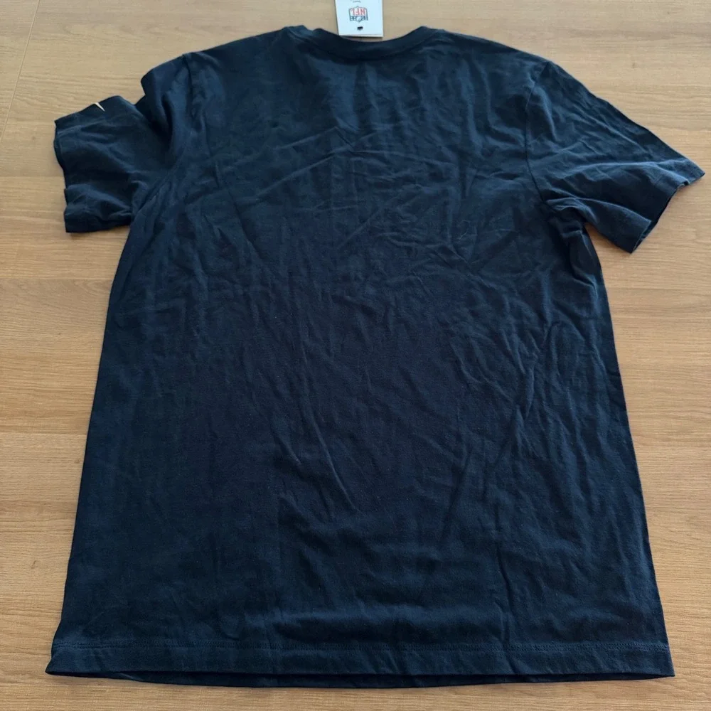 Nike NFL New Orleans Saints Mens Black Cotton Graphic T-Shirt Medium Football